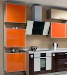 Règles pour combiner les nuances d'orange à l'intérieur de la cuisine et choisir la meilleure couleur pour le design