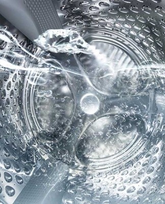 water in de wasmachine