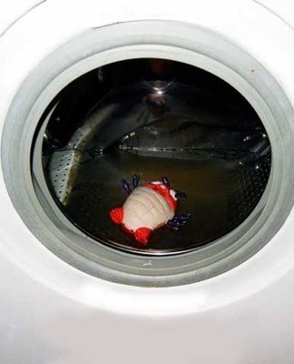 water in de wasmachine