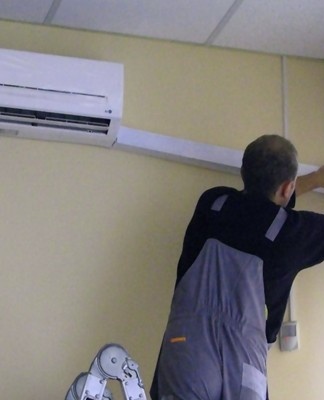 installatieproces van airconditioning