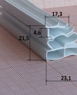 mesures du sceau dans le réfrigérateur