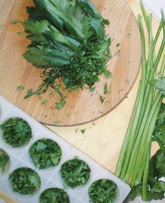 légumes verts surgelés