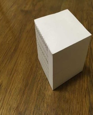 Il est recommandé d'attendre qu'il sèche avant d'utiliser le cube de papier.