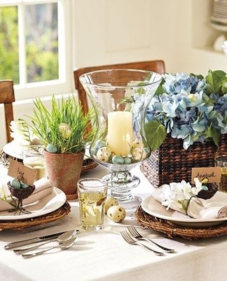 bloemen op tafel