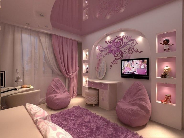 chambre rose