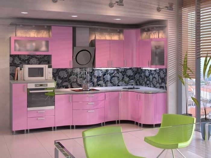 keuken roze