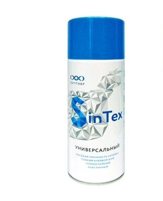 La colle Sintex est produite sous forme de tubes ou de bidons.