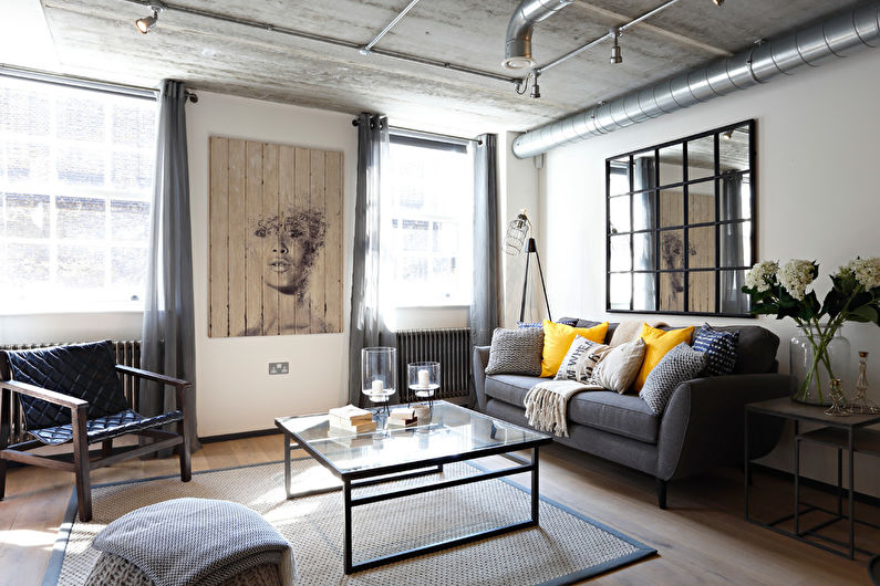 Salon de style loft