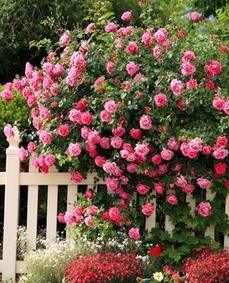 De nombreux jardiniers plantent la rose de thé dans la groseille à maquereau.