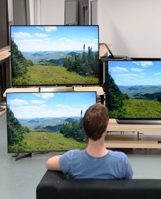 Flatscreens verschillen in geluids- en beeldreproductietechnologieën.