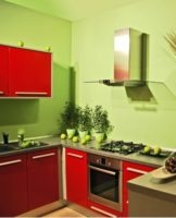 Regels voor het combineren van pistachekleur in het interieur van de keuken en ontwerpideeën