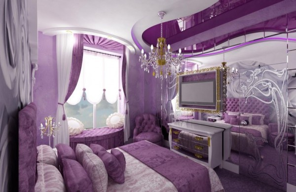 chambre lilas