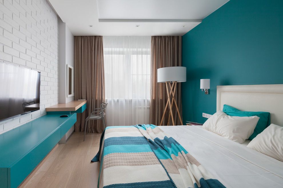 turquoise slaapkamer