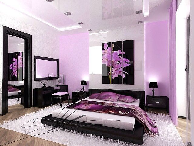 chambre lilas