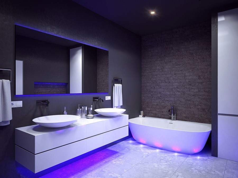 salle de bain high-tech