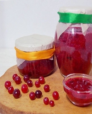 confiture de canneberges