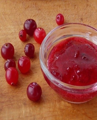 confiture de canneberges