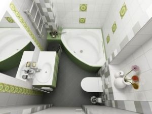 Idées pour la conception d'une salle de bain combinée à Khrouchtchev, aménagement et design