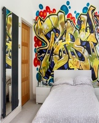 Nápady na vytváření graffiti vlastníma rukama v interiéru domu a bytu