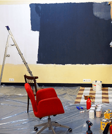 Peinture ardoise sur le mur